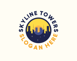 Skyline Day Night logo design