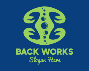 Back - Green Spinal Health logo design