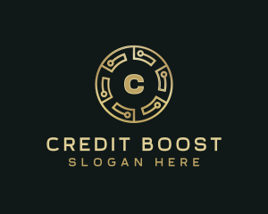 Credit - Cryptocurrency Insurance Coin logo design
