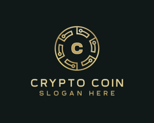 Cryptocurrency - Cryptocurrency Insurance Coin logo design