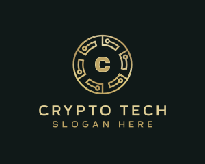 Cryptocurrency - Cryptocurrency Insurance Coin logo design