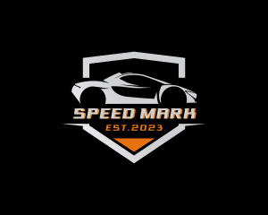 Sports Car Drag Racing logo design