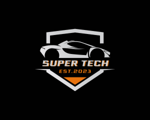 Sports Car Drag Racing logo design