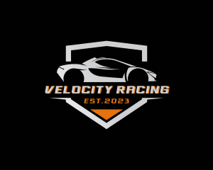 Sports Car Drag Racing logo design