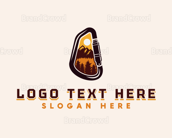 Mountain Climbing Adventure Logo