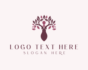Woman - Organic Natural Beauty Spa logo design