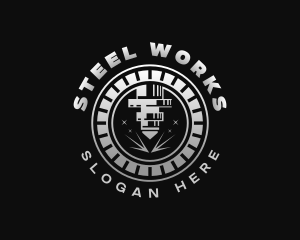 CNC Metalworks Engraving logo design