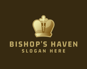Bishop - Holy Bishop Crown logo design