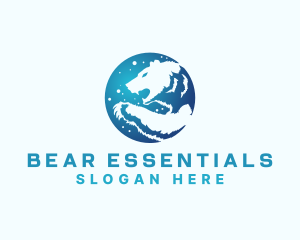 Bear - Winter Polar Bear logo design