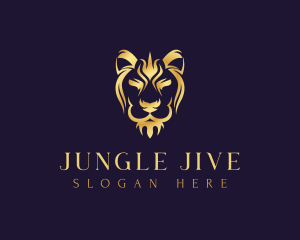 Premium Jungle Lion logo design