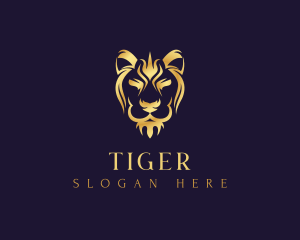 Premium Jungle Lion logo design