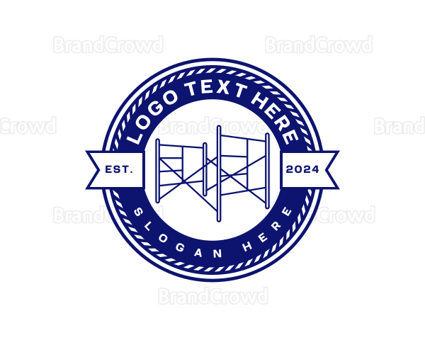 Industrial Construction Scaffolding Logo