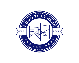 Emblem - Industrial Construction Scaffolding logo design