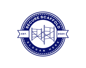 Scaffolding - Industrial Construction Scaffolding logo design