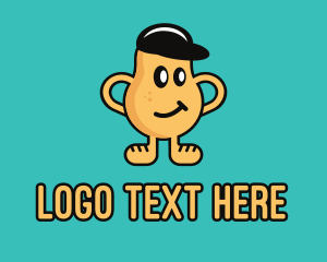 Cute - Smirk Potato Man logo design