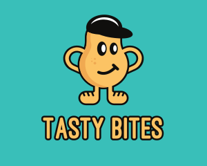 Snacks - Smirk Potato Man logo design