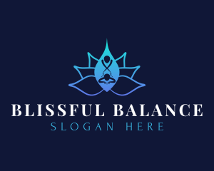 Massage Lotus Spa logo design