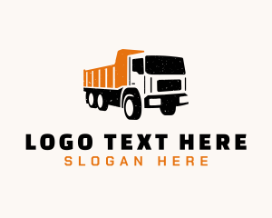 Construction - Dump Truck Haulage logo design