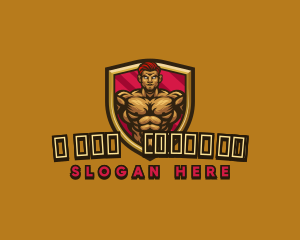 Fit - Strong Muscle Gaming logo design