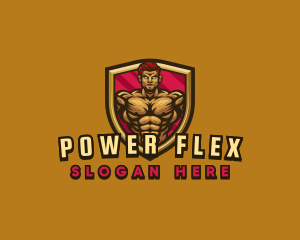 Muscle - Strong Muscle Gaming logo design