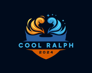 Burning Cold Flame Temperature logo design