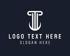 Greek - Law Office Pillar logo design