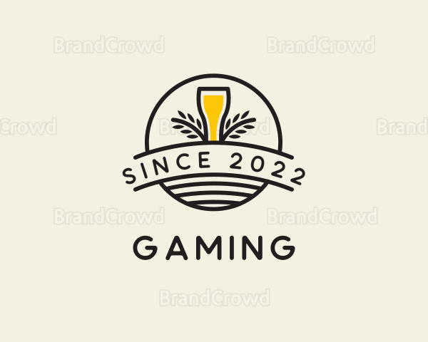 Organic Beer Brewery Logo