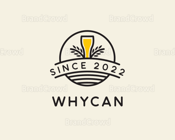 Organic Beer Brewery Logo