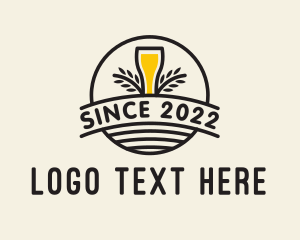 Organic Beer Brewery  logo design