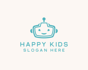 Toddler Robot Kids Toys logo design