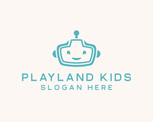 Toddler Robot Kids Toys logo design