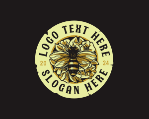 Tennesse - Honey Bee Floral logo design