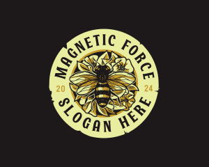 Honey Bee Floral Logo