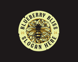 Honey Bee Floral logo design