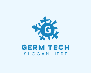 Germ - Virus Bacteria Germ logo design