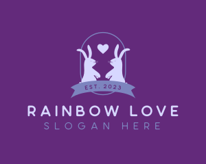 Bunny Rabbit Love logo design