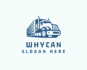 Trucking - Trailer Truck Logistics Transport logo design