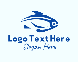 Minimalist Bluefin Tuna Logo