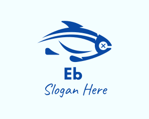 Fish - Minimalist Bluefin Tuna logo design