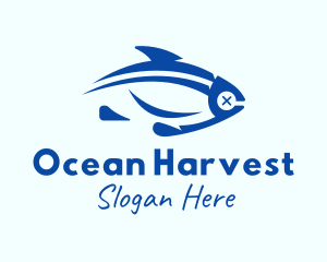 Aquaculture - Minimalist Bluefin Tuna logo design