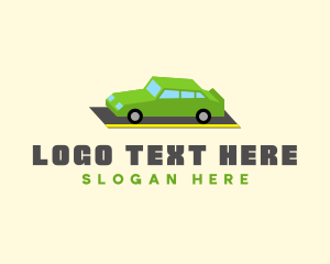 Sedan - Isometric Sports Car logo design