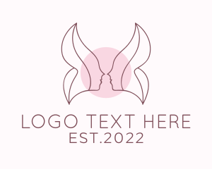 Lady - Beauty Product Wings logo design