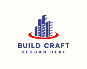 Condominium Building Real Estate logo design