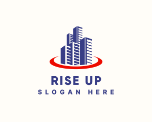 Condominium Building Real Estate logo design