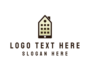 Smartphone - Smart Home Application logo design
