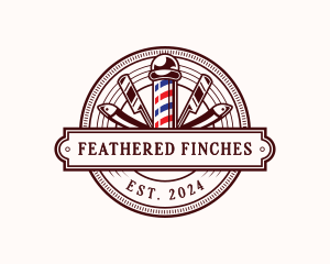 Barber Grooming Razor Logo