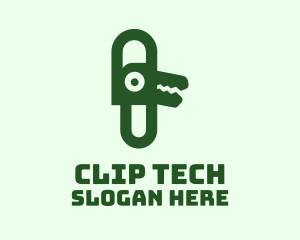 Clip - Modern Alligator Clip logo design