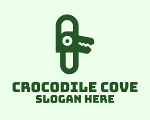 Crocodile - Modern Alligator Clip logo design