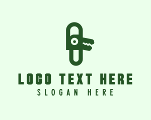 Attach - Modern Alligator Clip logo design