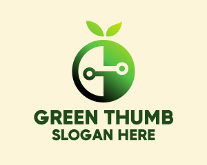 Grower - Green Fruit Electronics Brand logo design